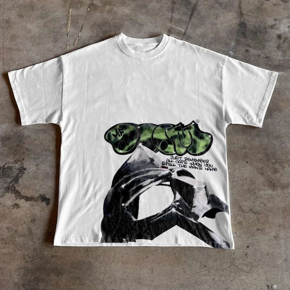 Vintage Gothic Hip-Hop T-Shirt Collection – MF DOOM & More