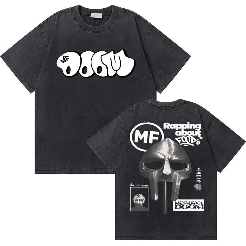 25 styles - MF DOOM "MM..FOOD" Doomsday Vintage T-Shirt – Oversized Hip-Hop Streetwear