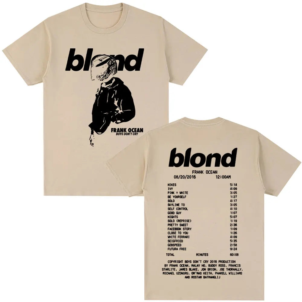 Frank Ocean Retro Graphic T-Shirt – Oversized Unisex Hip-Hop Streetwear Tee