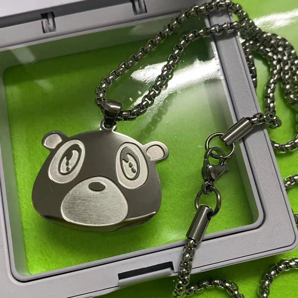 Kanye West Graduation Bear Pendant Necklace – Hip Hop Style Jewelry