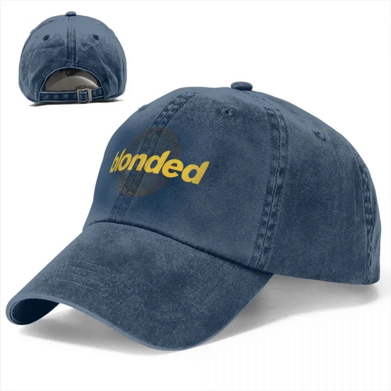 Frank Ocean "Blond" Vintage Distressed Denim Cap – Hip-Hop Streetwear Essential