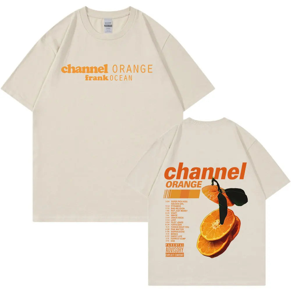 Frank Ocean "Channel Orange" & "Blonde" Graphic T-Shirt – Oversized Hip-Hop & R&B Streetwear