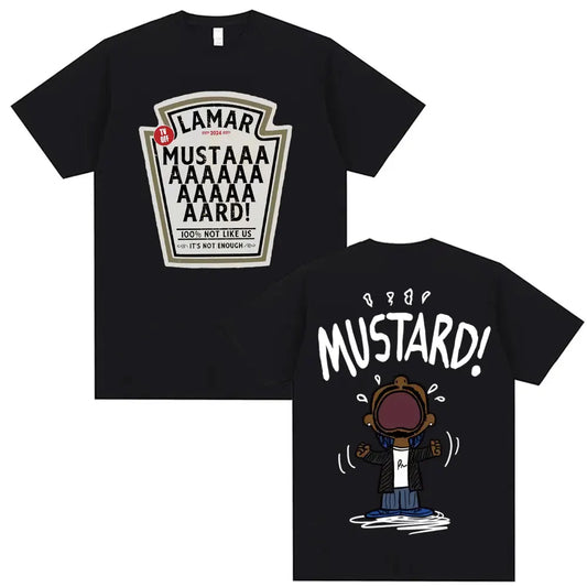 Kendrick Lamar Mustard T-Shirt – Oversized Hip-Hop Streetwear Tee